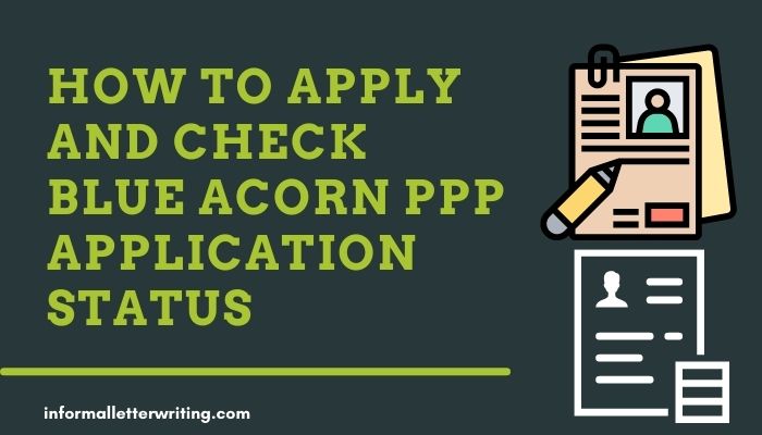 How to check blue Acorn PPP application status