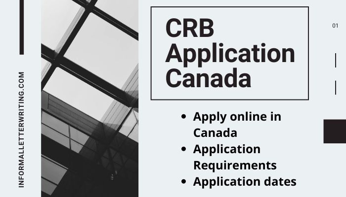 apply for CRB application form Canada