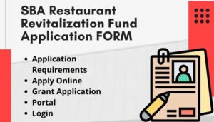 Apply SBA restaurant revitalization fund application form