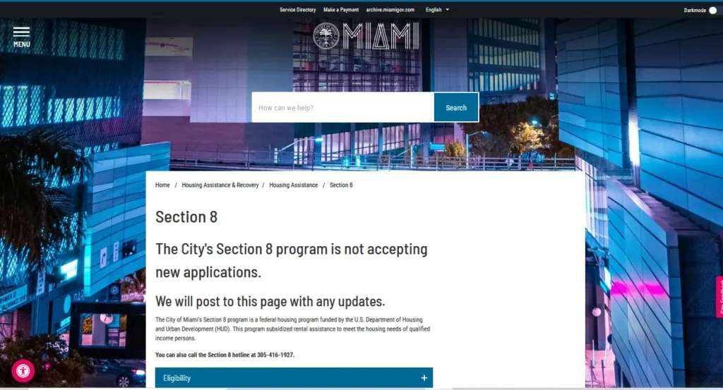 Section 8 Miami