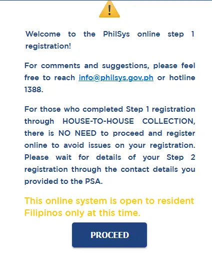 register.philsys.gov.ph National ID online