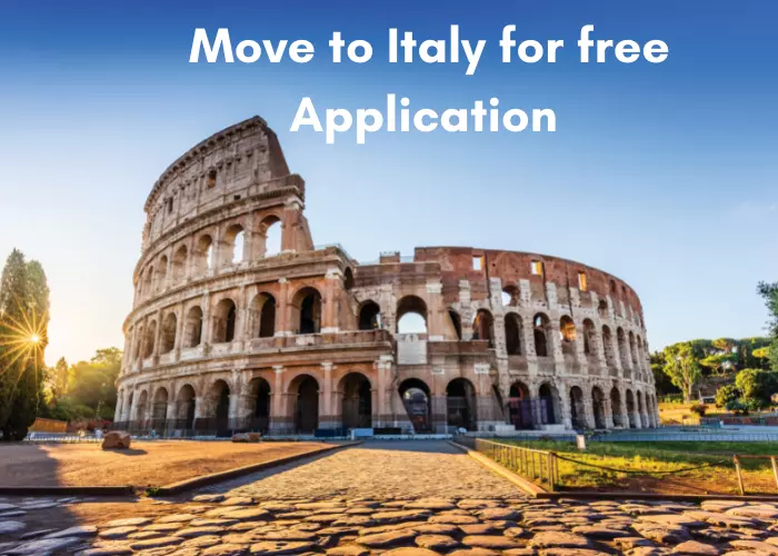 get paid to move to Italy for free application