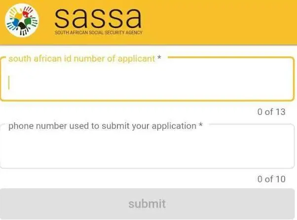 Sassa grant online
