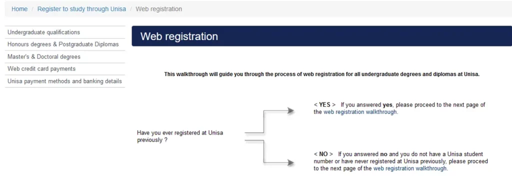 Unisa Registration