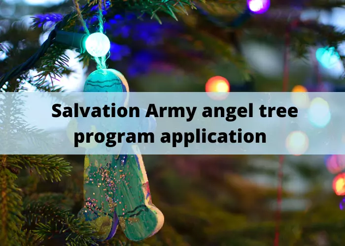 Salvation Army angel tree program application
