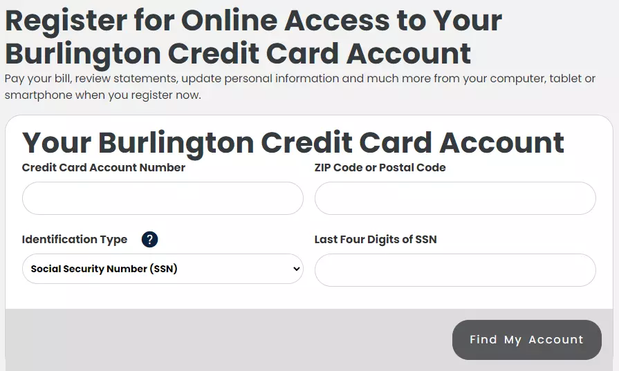 Burlington Login Credit Card 