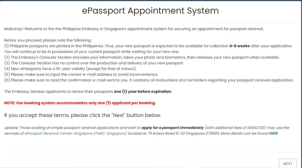 Philippines passport renewal