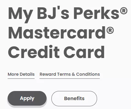 BJs Perks Mastercard