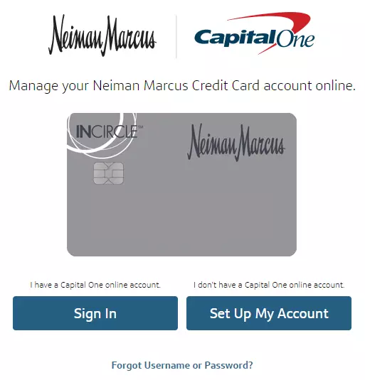 Neiman Marcus credit card login