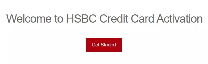 HSBC credit card activation