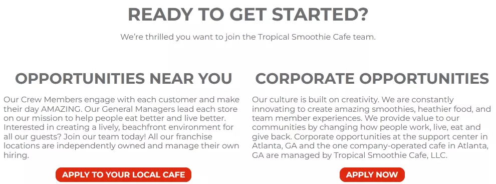 Tropical Smoothie Jobs