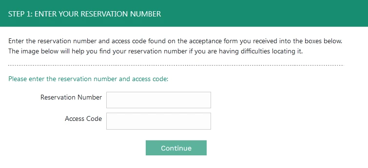 First Savings Reservation Number