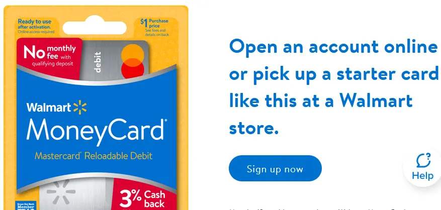 Walmart money card application