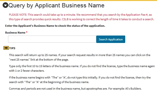 CSLB license check by number