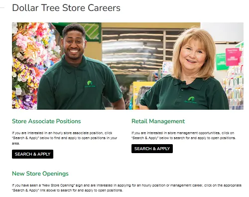 Dollar Tree Job application