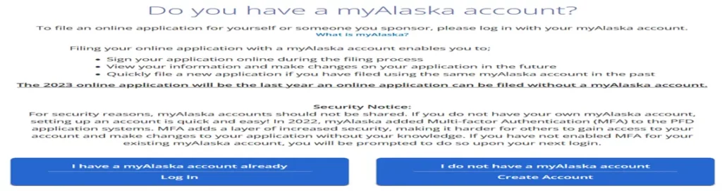 Alaskan PFD applicatin