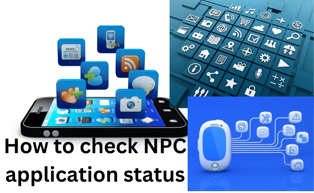 How to check NPC application status