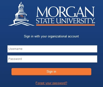Morgan State University login